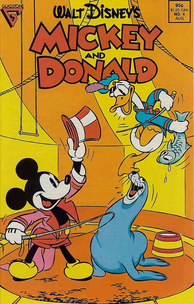 Mickey Mouse & Donald Duck Comic #4 VF Gladstone Disney Vintage