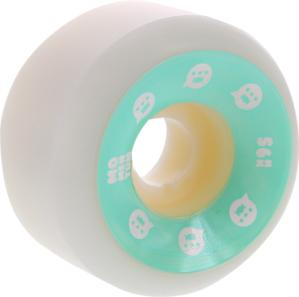 MOMENTUM SPIRAL V2 56mm 101a WHT/GREEN WHEELS SET