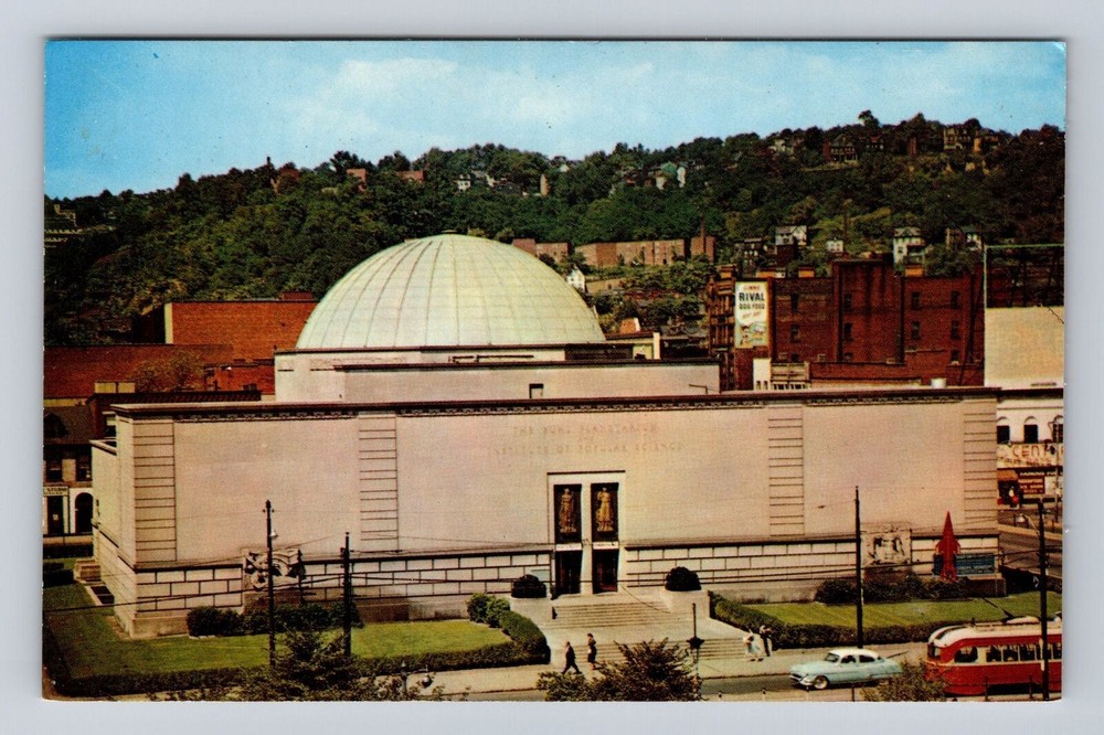 Pittsburgh PA-Pennsylvania, Buhl Planetarium, Vintage Souvenir Postcard