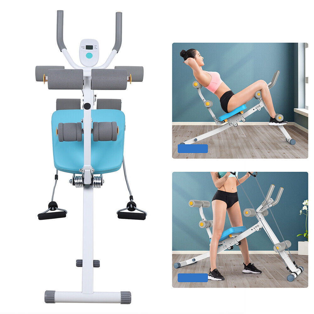 Ab Abdominal Exercise Machine Trainer Fitness Body Shaper Gym Equipment Foldable
