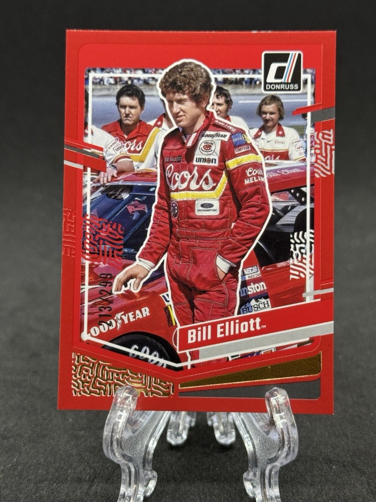 2024 Panini Donruss Racing Bill Elliott Red Parallel 213/299