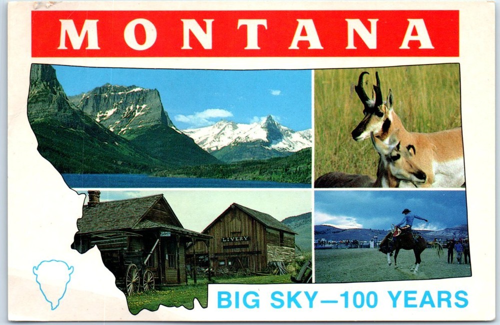 Postcard - Montana - Big Sky - 100 Years - USA, North America