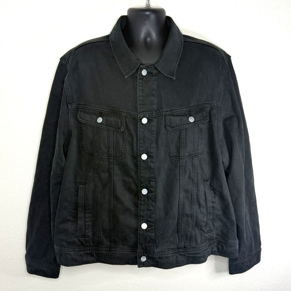 Outerknown Jude Denim Trucker Jacket Faded Black 2XL