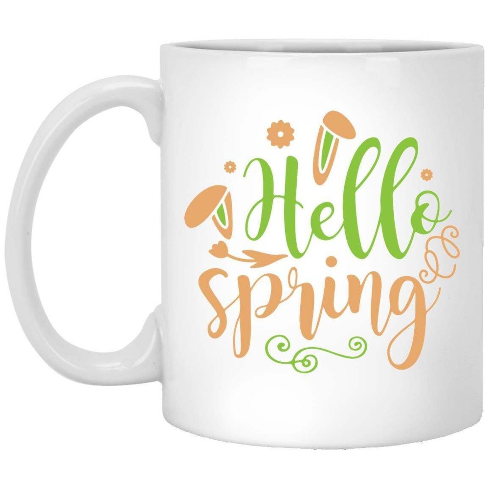 Easter Mug Hello Spring Coffee Mugs Gift For Mom Dad Grandma Grandpa Brother