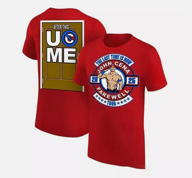 NEW The Last Time Is Now John Cena 2025 FareWell Tour Shirt