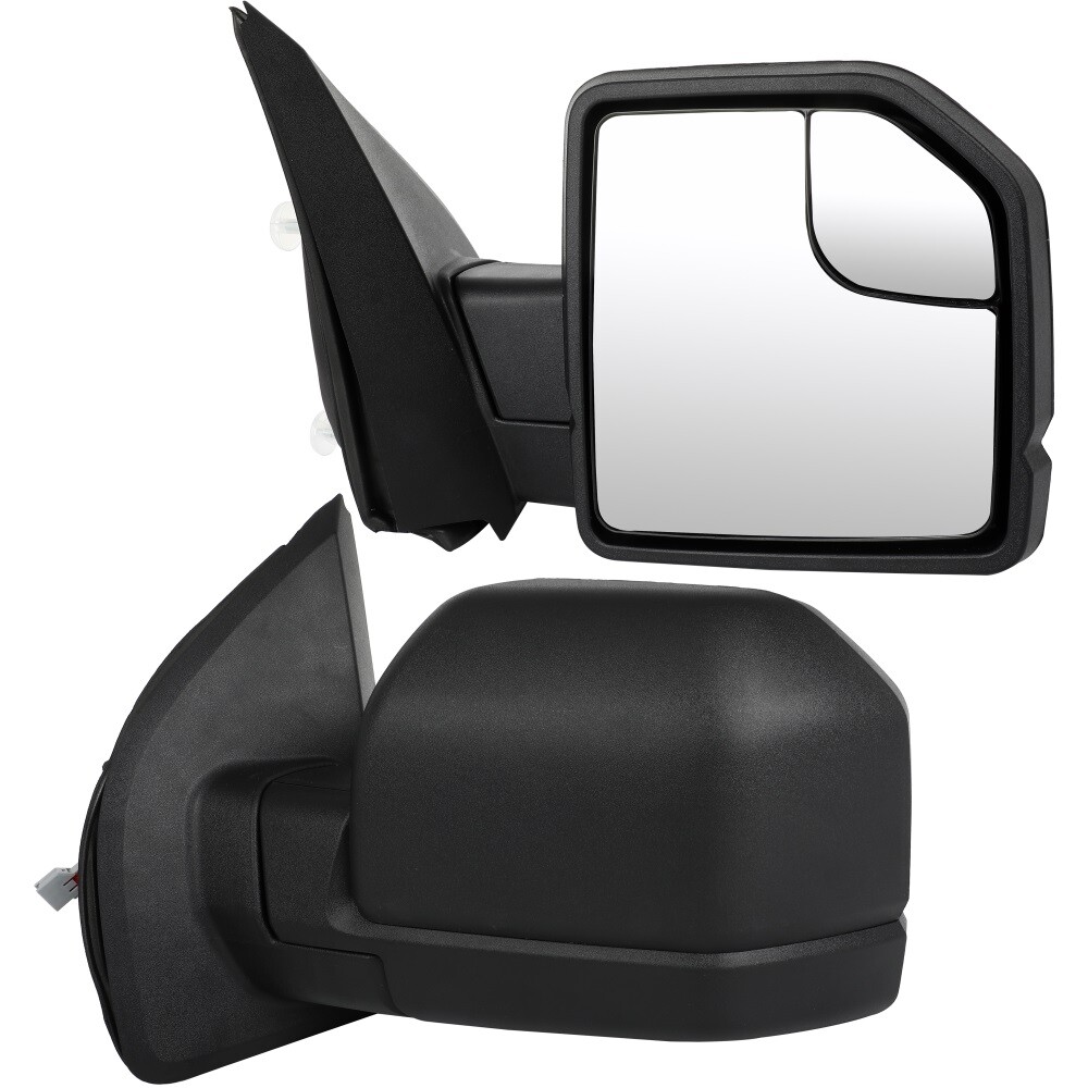 Pair Side View Mirrors Power Manual Fold Temper Sensor For 2015-2020 Ford F-150