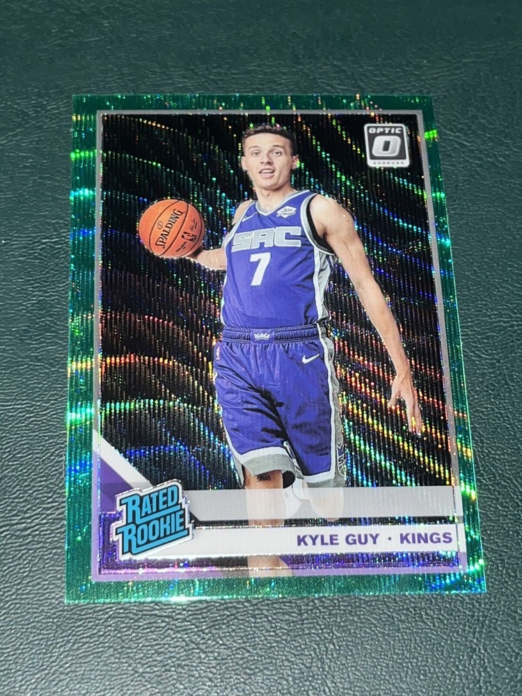 2019-20 Donruss Optic Kyle Guy Rookie Card FANATICS GREEN WAVE PRIZM