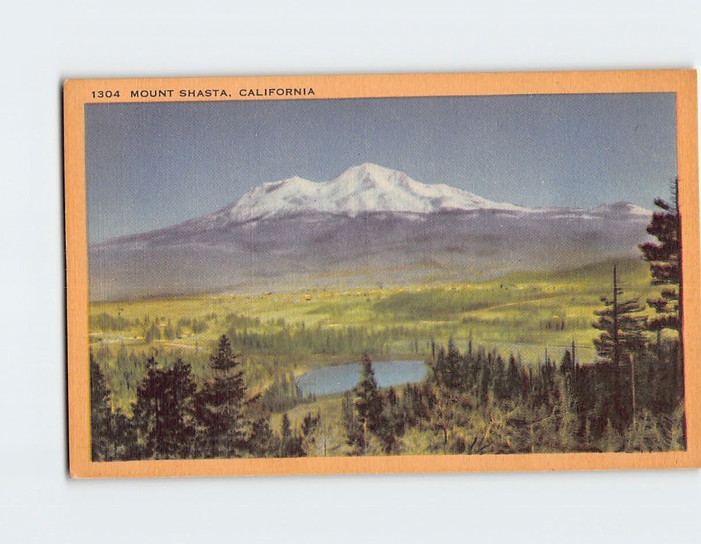 Postcard Mount Shasta California USA