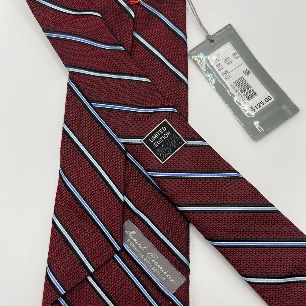 Daniel Cremieux Limited Edition Silk Blend Seven Fold Tie Multi Handmade Italy