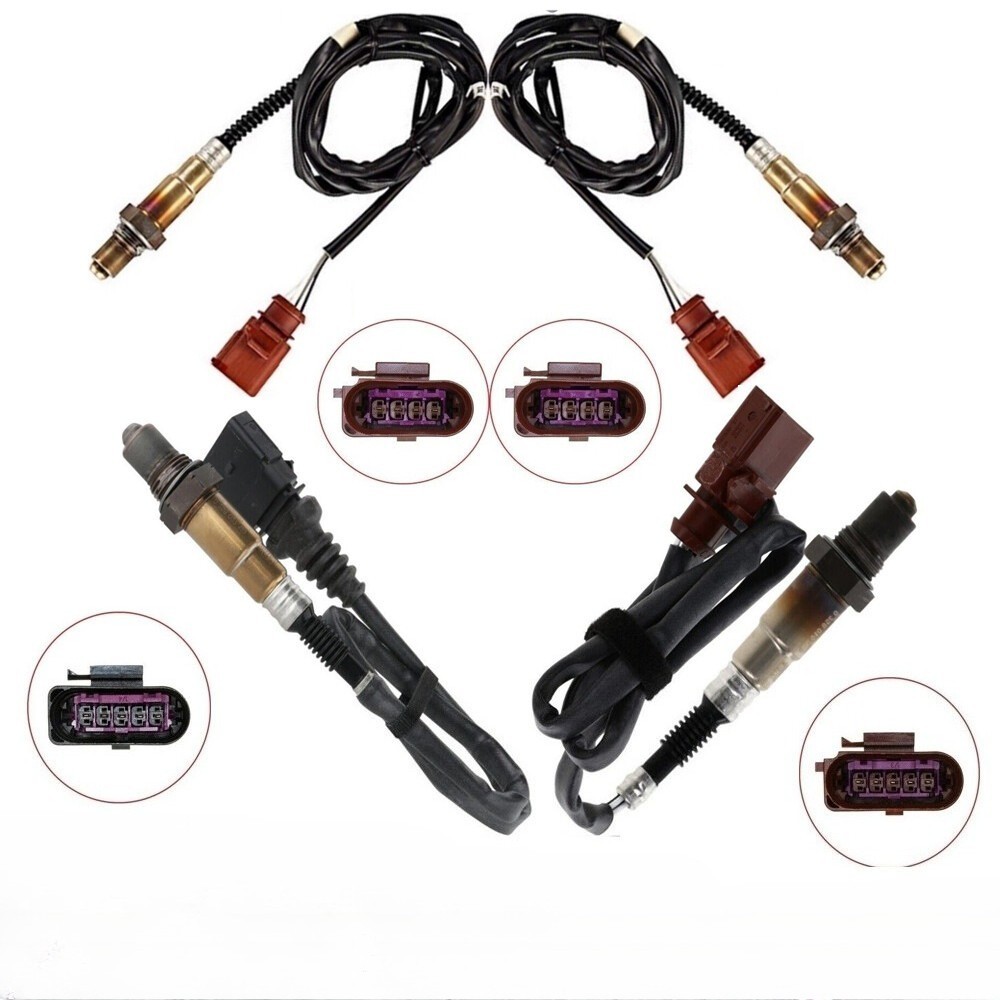 4pcs Up+Down Oxygen O2 Sensor For Audi RS7 4.0L V8 Turbocharged 2014-2018