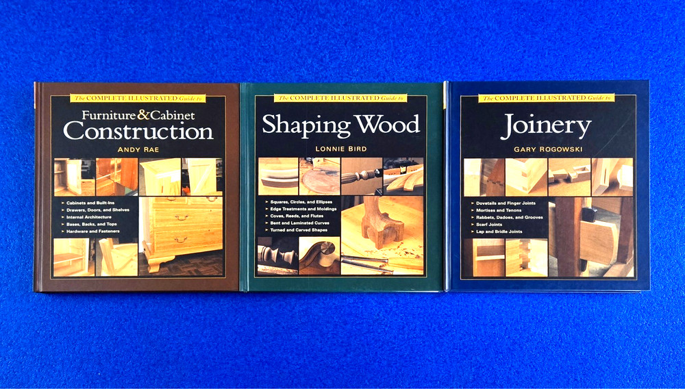 Taunton Complete Illustrated Guide to Woodworking: 3 Vol. Boxed Set - High End