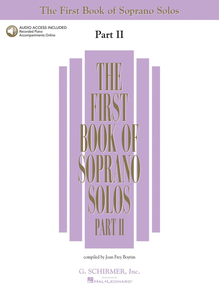 First Book of Soprano Solos Part 2 Piano Vocal Sheet Music & Online Audio