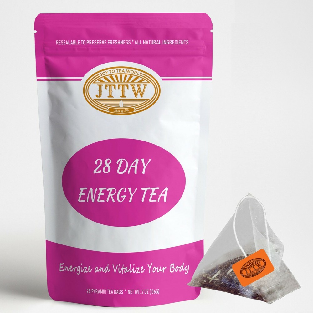 Natural Herbal Tea Blend Boost Energy Vitality Metabolism Increase  28 Days