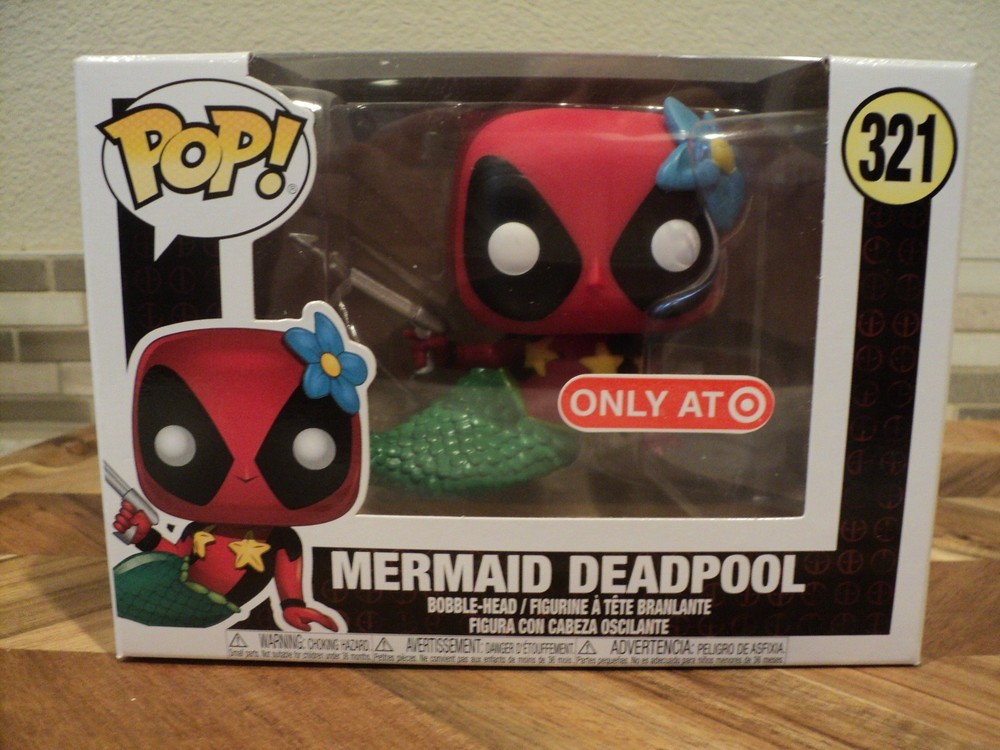Funko Pop Marvel Mermaid Deadpool # 321 Target Exclusive