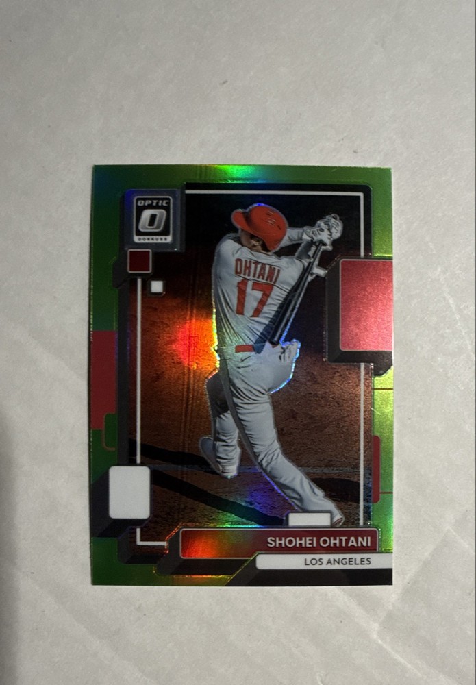 2022 Panini Donruss Optic - Shohei Ohtani #141 Lime Green Prizm
