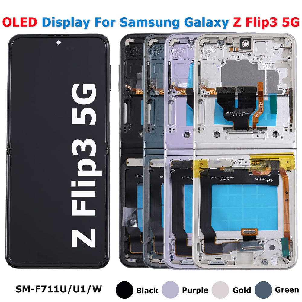 Samsung Galaxy Z Flip3 5G F731U OLED Display Screen Replacement Assembly