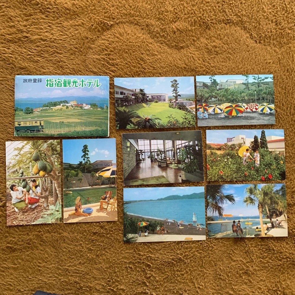 Postcards 8 Sheets Ibusuki Kanko Hotel