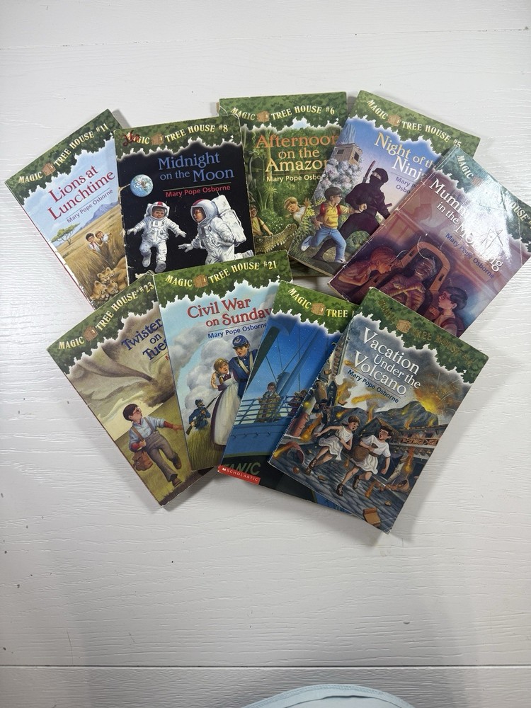 Magic Tree House Book Lot 9 Mary Pope Osborne Vintage Kids Chapter Books PB