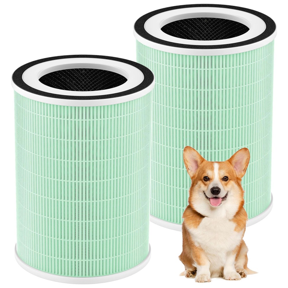 2 Pack True HEPA KILO Filter 4 in 1 Pet Replacement Filter 360° 4-Stage Filt...