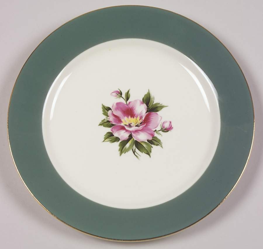 Homer Laughlin Empire Green Dessert Pie Plate, Vintage Style, 2407636, Durable & Elegant for Serving