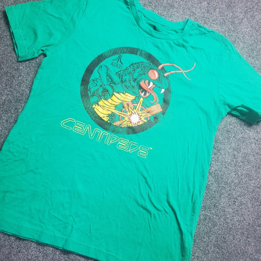 Atari Centipede Men's Graphic Tshirt Medium Green