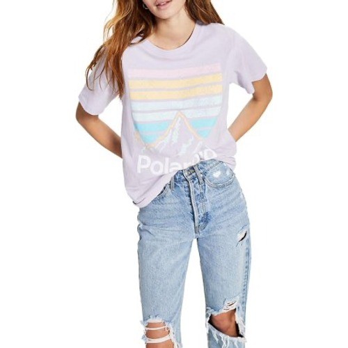 Polaroid Womens Cotton Short Sleeve Graphic T-Shirt Size M