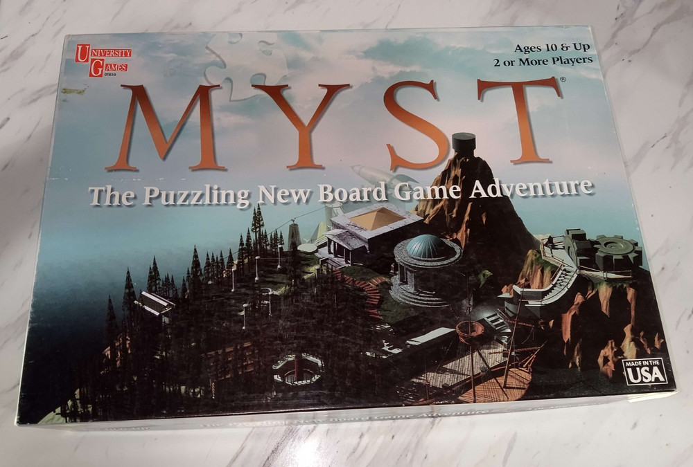 Myst The Puzzling Board Game Adventure University Games Complete