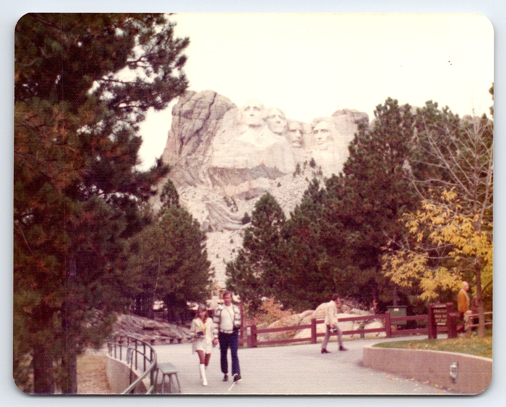 Vintage Picture Photo Mount Rushmore National Monument Black Hills South Dakota