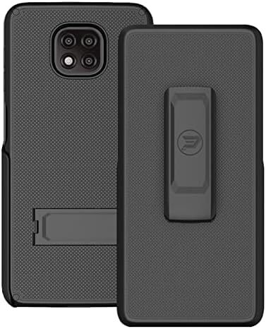 Case Compatible with Motorola Moto G Power 2021. Dual Layer Hybrid Case and Belt