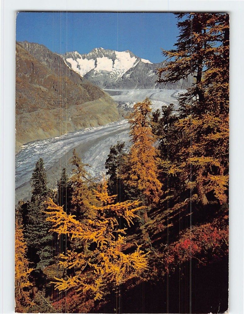 Postcard Aletsch Glacier Switzerland