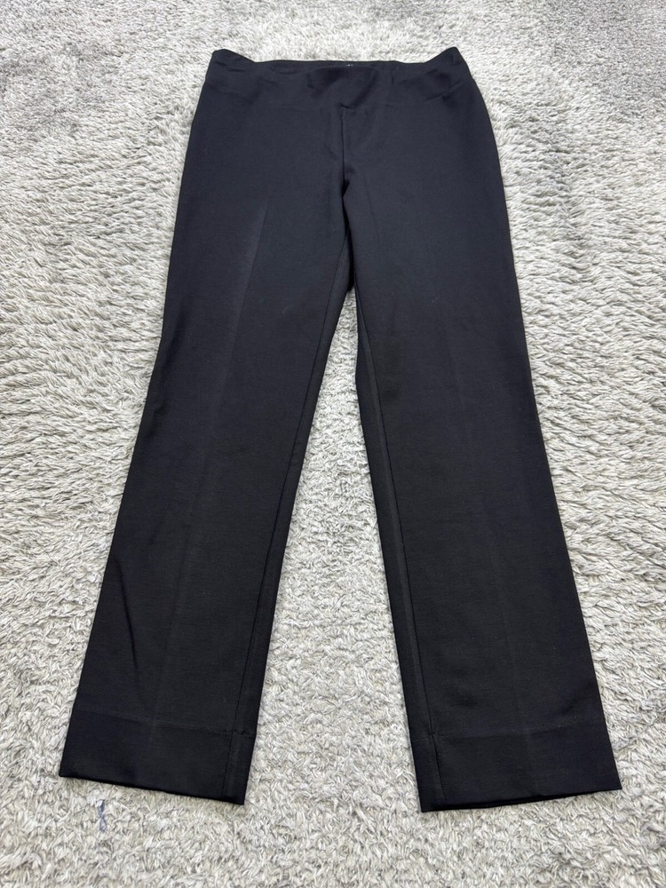 Insight Pants Women 4 Black Ponte Stretch Mid Rise Pull On Career Leggings