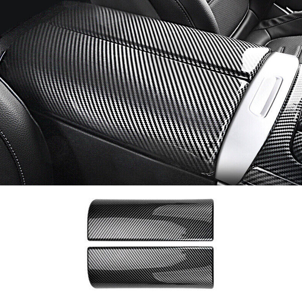 For Benz C-Class W206 2022-24 Carbon Fiber Center Console Armrest Box Cover Trim