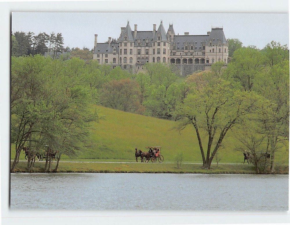 Postcard George W Vanderbilt's Biltmore Estate At Lake Asheville North Carolina