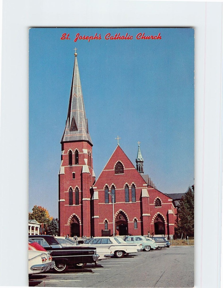 Postcard St. Joseph's Catholic Church Manchester New Hampshire USA