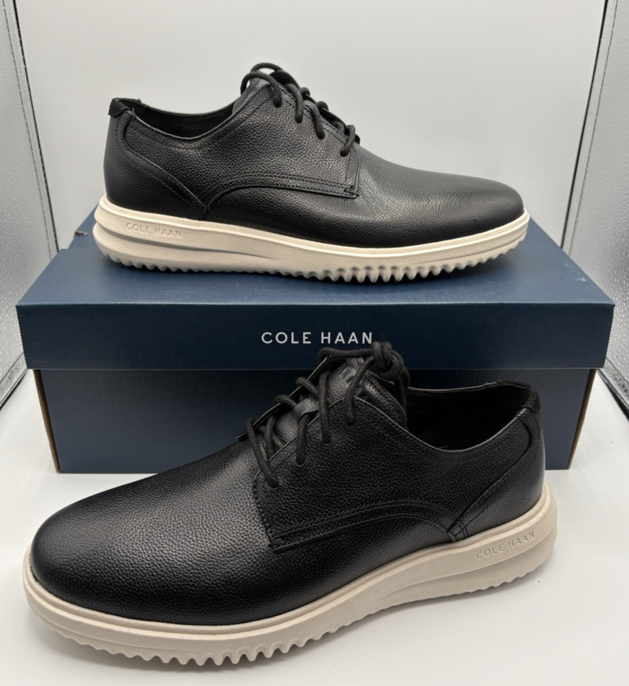Cole Haan Grand Plain Toe Oxford Dress Shoe Black Leather C36934 Size Men’s 8 M