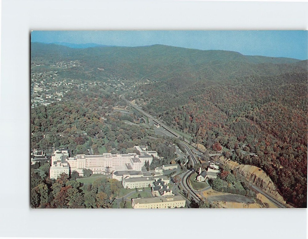 Postcard Aerial View Greenbrier White Sulphur Springs West Virginia USA