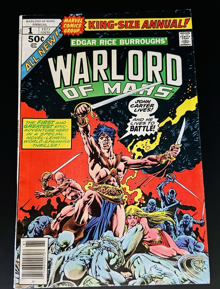 1977 Marvel Comics John Carter Warlord of Mars Annual #1 1st App. Ho Ran Kim
