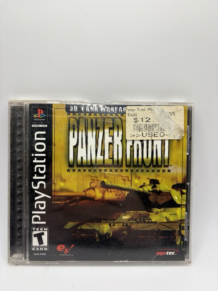 Panzer Front (Sony PlayStation 1 PS1 2001) Complete CIB Registration Black Label