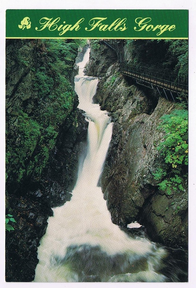 Postcard Whiteface Mountain Wilmington New York High Falls Gorge