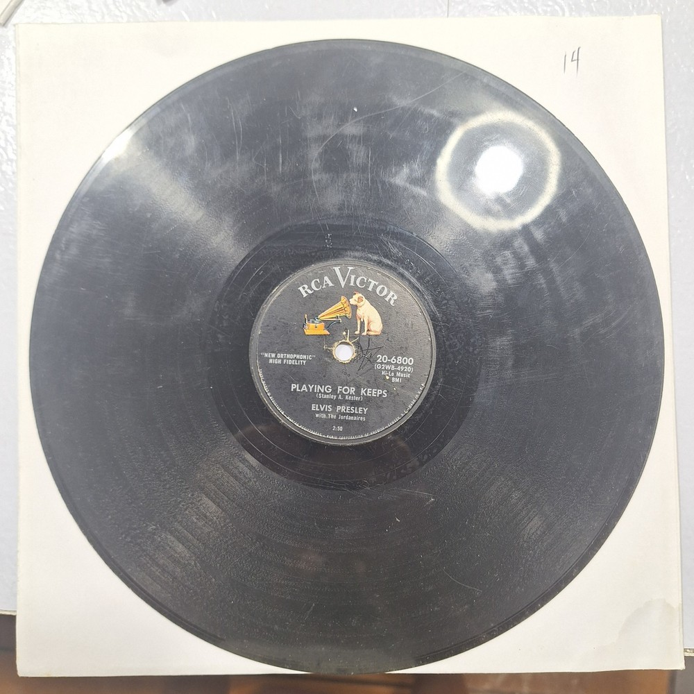 78 RPM Playing For Keeps Too Much Elvis Presley RCA Victor 20-6800
