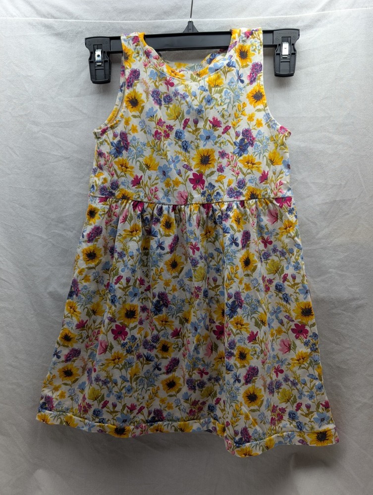 Old Navy girls floral summer sleeveless dress size small 6-7