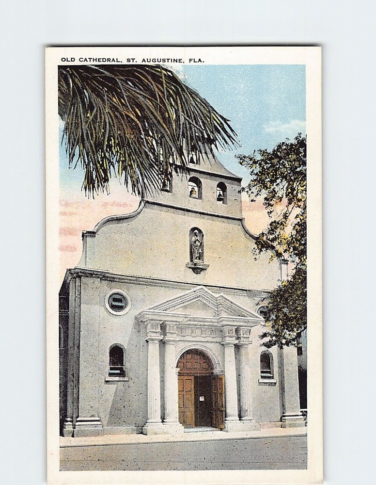 Postcard Old Cathedral St. Augustine Florida USA