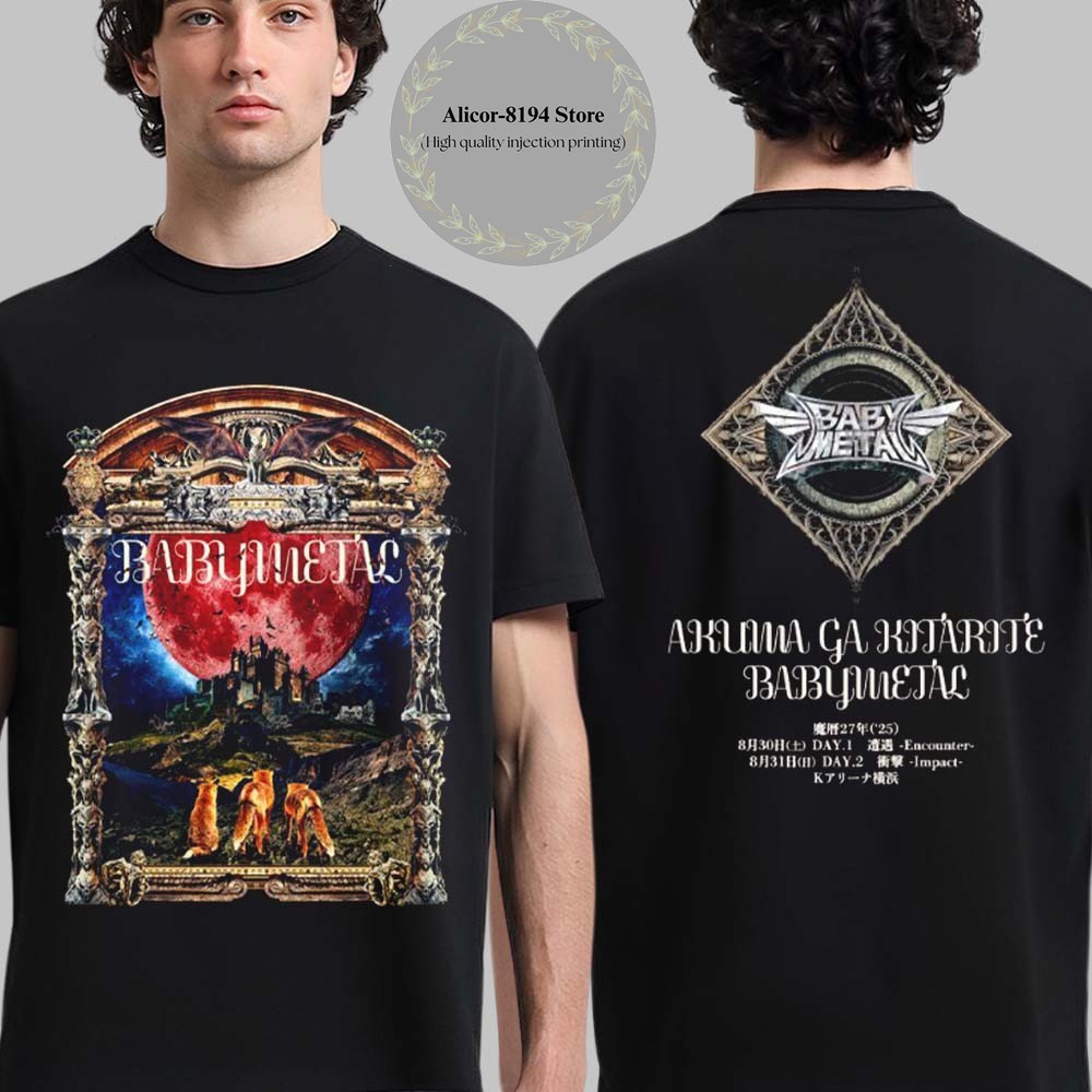 Seikima-II Vs Babymetal Akuma Ga Kitarite Babymetal 2025 T Shirt