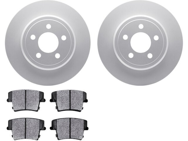 For 2022-2023 Jeep Renegade Brake Pad and Rotor Kit Dynamic Friction 22245SCJY