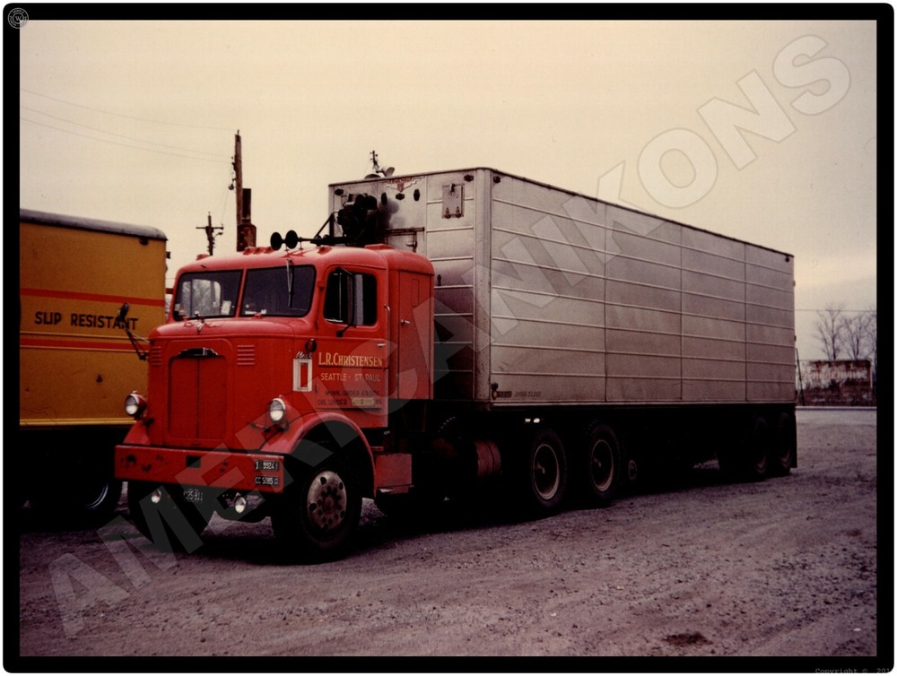 Mack Trucks New Metal Sign: 1956 L.R. Christensen Seattle/St. Paul
