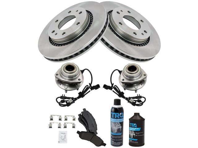 2007-2009 Saab 97X 4.2L Front Brake Pad Rotor Wheel Hub Kit
