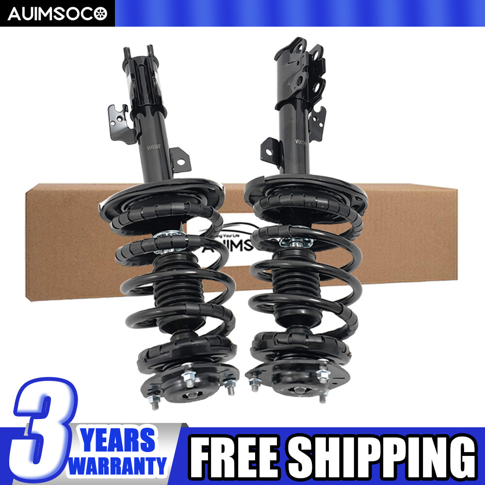 Toyota Camry Avalon Solara Lexus ES350 Front Strut Coil Spring Assembly Pair