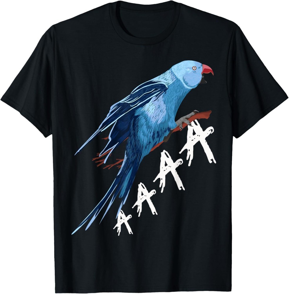 Cute Indian Ringneck Screaming Parakeet Bird Ornithologist T-Shirt Hoodie