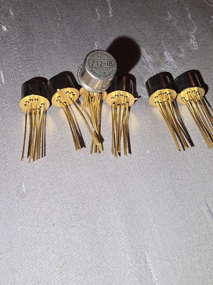 NOS Teledyne 712-18 Hermetically Sealed TO-5 Relay | 18VDC DPDT | Gold Contacts