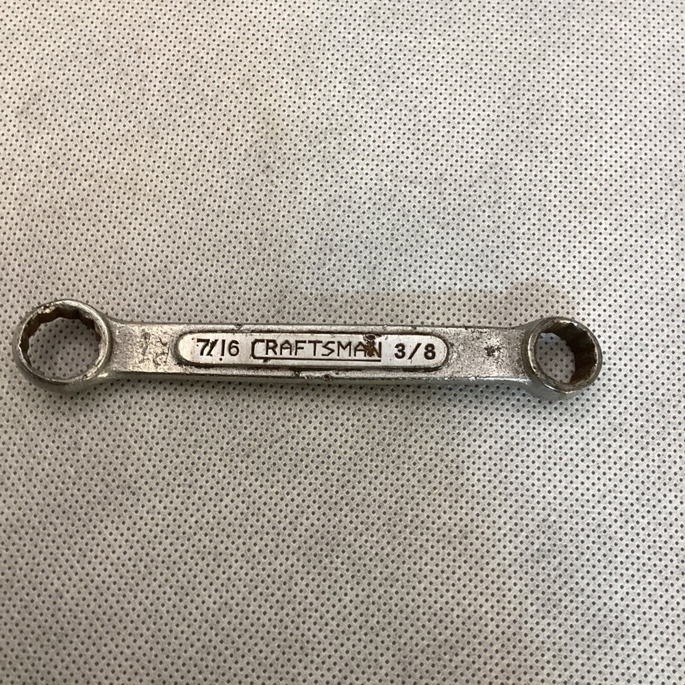 Vintage Vanadium Ignition Wrench 3/8” x 7/16” SAE Double Box End USA